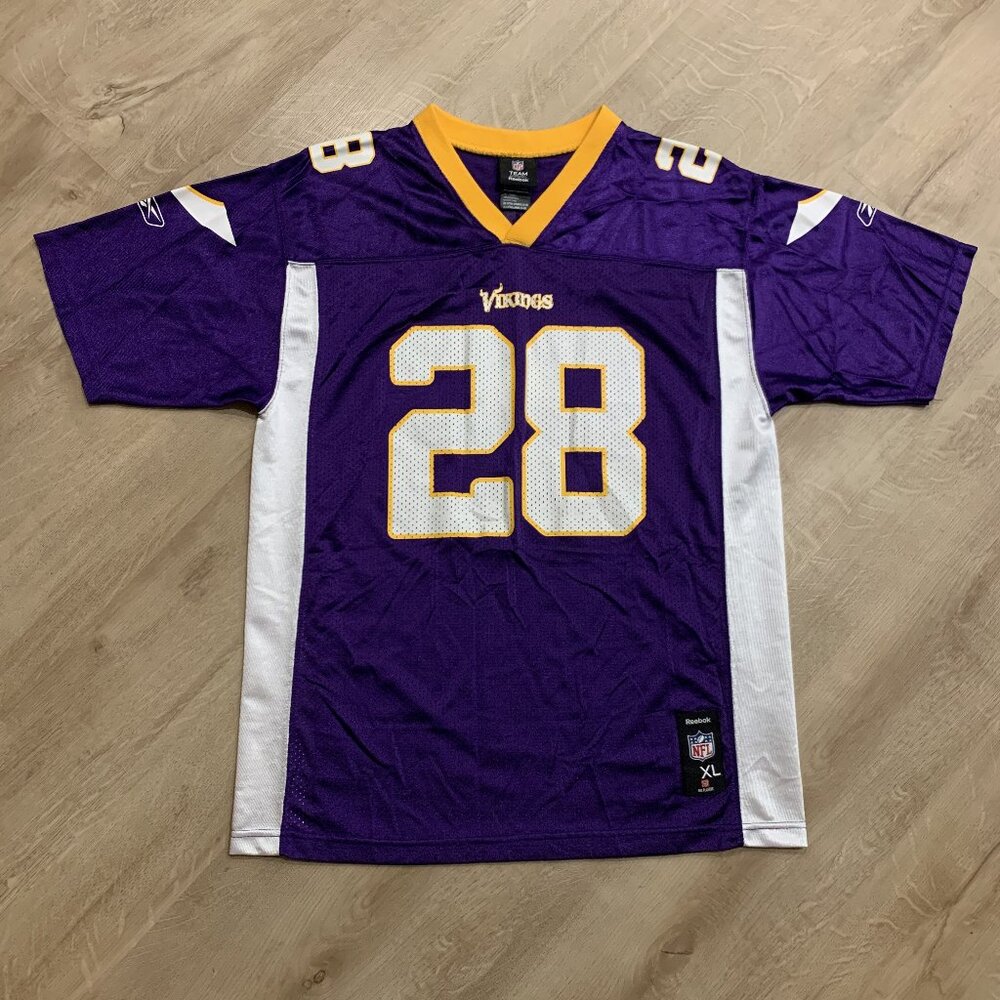 Reebok NFL Minnesota Vikings Adrian Peterson #28 Football Jersey Youth Boys XL